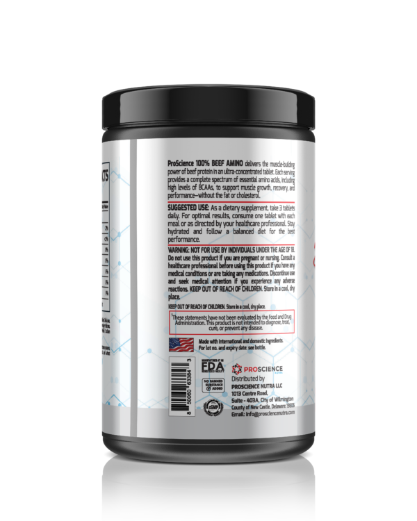 ProScience Nutra Beef Aminos – 300 Tablets - Image 2